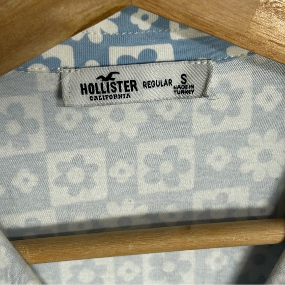 HOLLISTER California Cotton Shift Dress 70’s Retro Flower Power Print Size Small - Picture 7 of 11